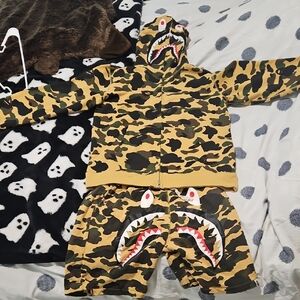 BAPE 1st Camo Hoodie and Shorts Set